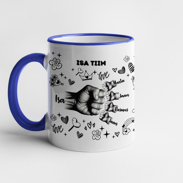Kruus "Isa tiim" laste nimedega