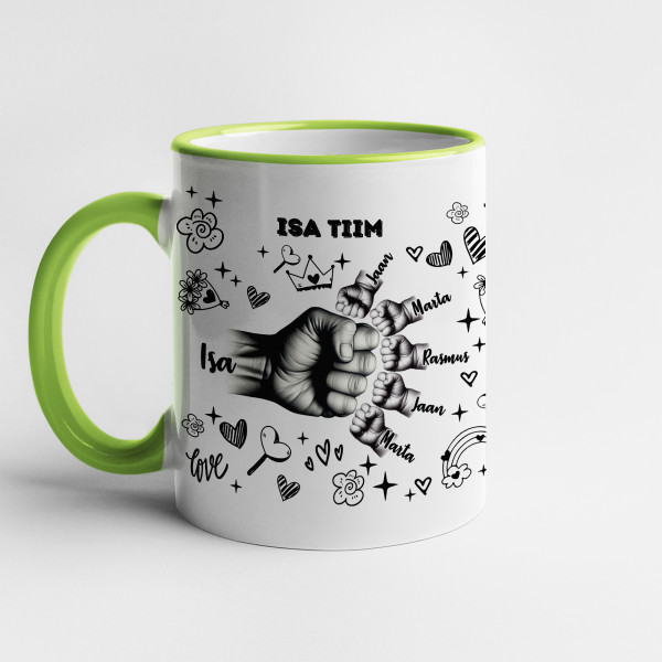Kruus "Isa tiim" laste nimedega