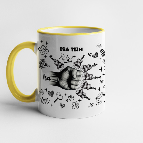 Kruus "Isa tiim" laste nimedega