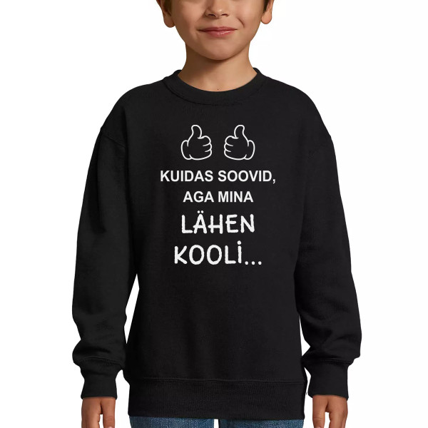 Laste pusa "Ma lähen kooli" (ilma kapuutsita) Laste pusa "Ma lähen kooli" (ilma kapuutsita)