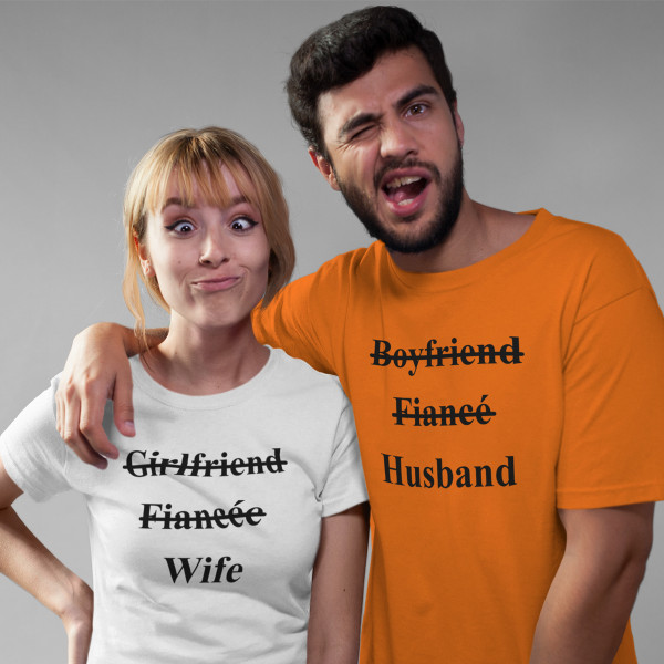 T-särkide komplekt "Wife and husband"