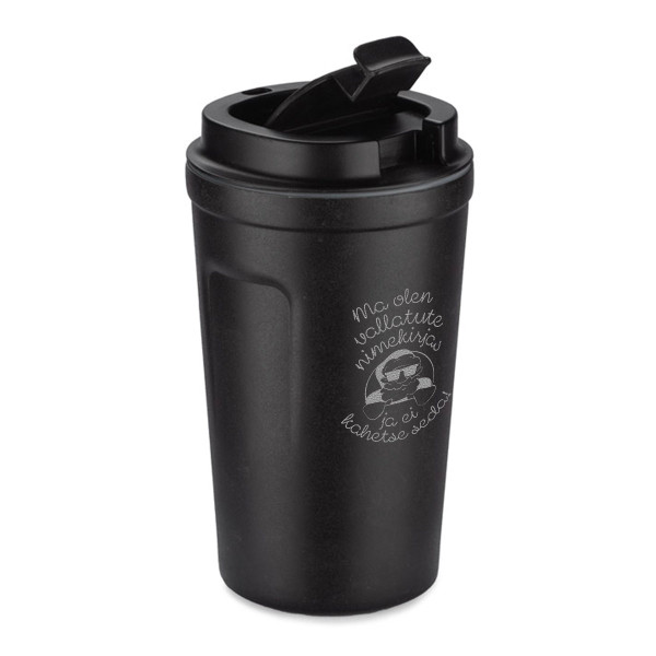 Metallist termotops "Ma olen vallatute nimekirjas ja ei kahetse seda" (400ml)