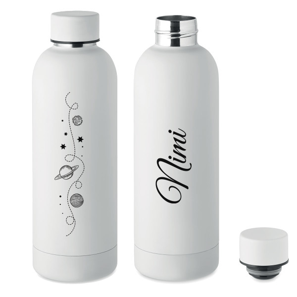 Metallist termopudel "Kosmos" Sinu soovitud nimega (500ml)