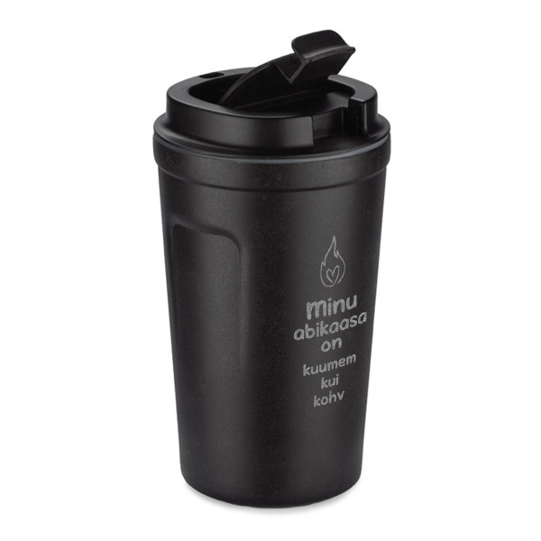 Metallist termotops "Minu naine on abikaasa kui kohv" (400ml)