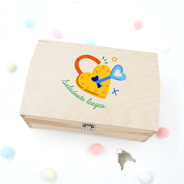 Puidust laegas "Saladuste laegas" Puidust laegas "Saladuste laegas"