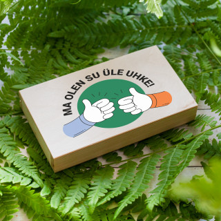Puidust rahakarp "Ma olen su üle uhke"