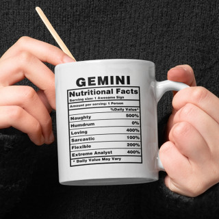 Tass "Gemini Nutrition Facts"