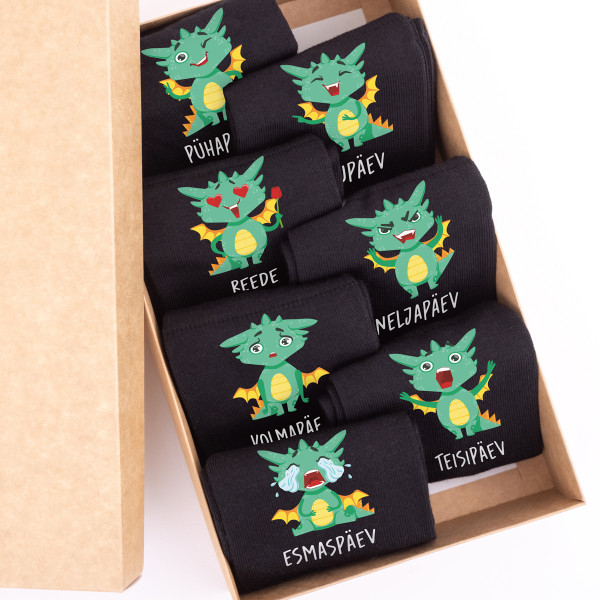 Sokkide komplekt "Draakoni nädal" Sokkide komplekt "Draakoni nädal"