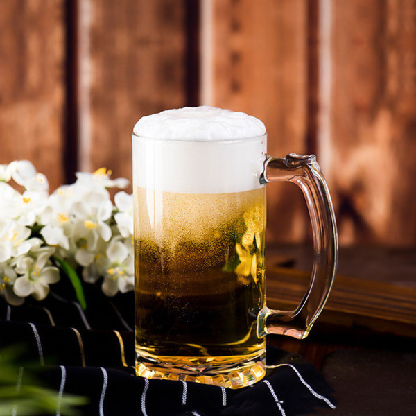 Klaasist õllekann sangaga (500 ml)