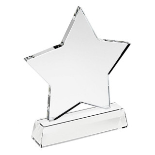 Klaasist trofee "Täht" ilma trükita