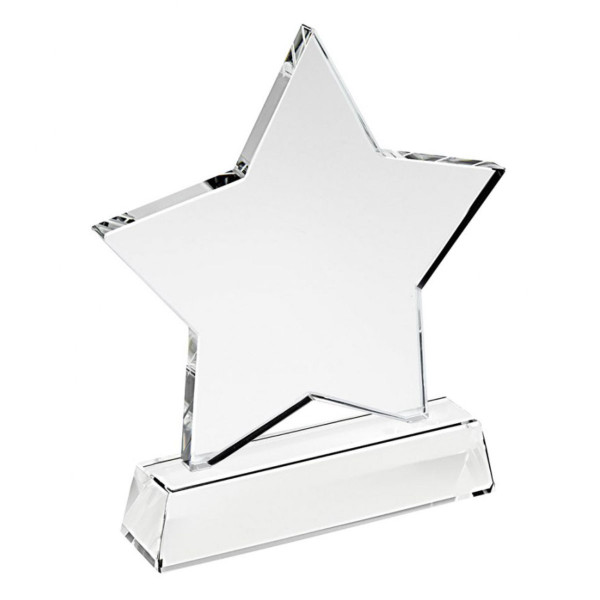 Klaasist trofee "Täht" ilma trükita