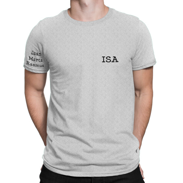 T-särk "Isa" laste nimedega varrukal