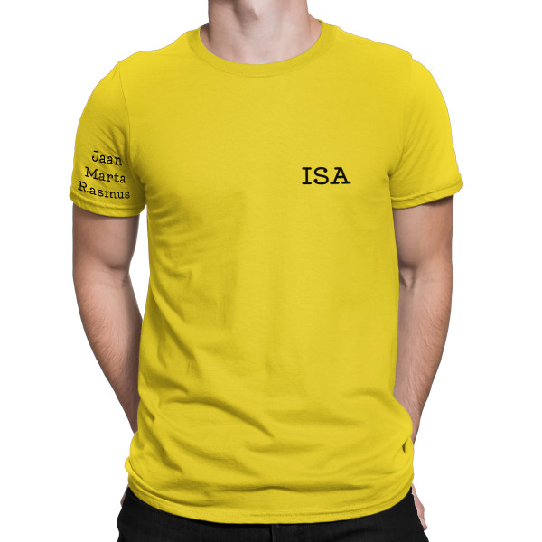T-särk "Isa" laste nimedega varrukal