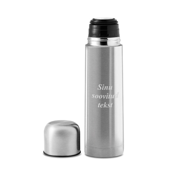 Termos "CHAN" vaakumisolatsiooniga teie graveeritud tekstiga (500ml)