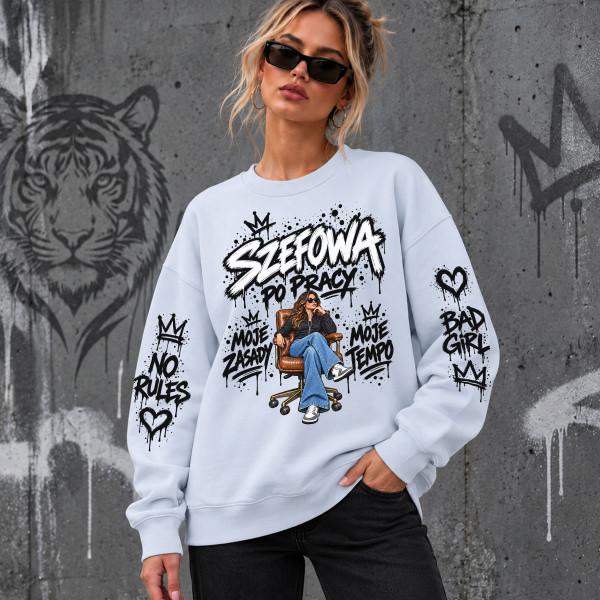 Unisex pastelne pusa "Boss ilma kontorita"