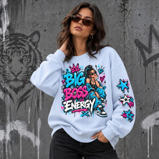 Unisex pastelne pusa "Big Boss Energy" Unisex pastelne pusa "Big Boss Energy"