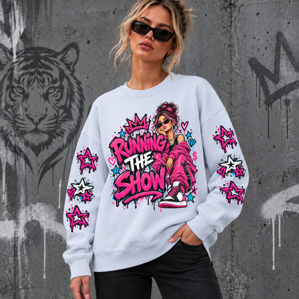 Unisex pastelne pusa "Running the Show"