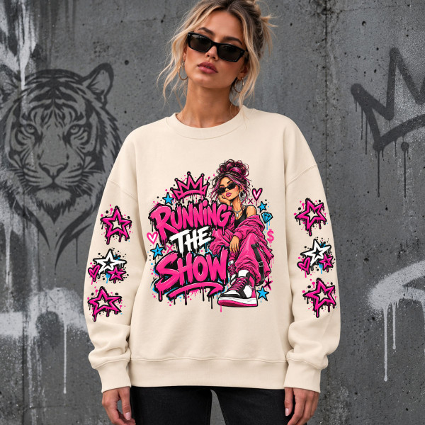 Unisex pastelne pusa "Running the Show"