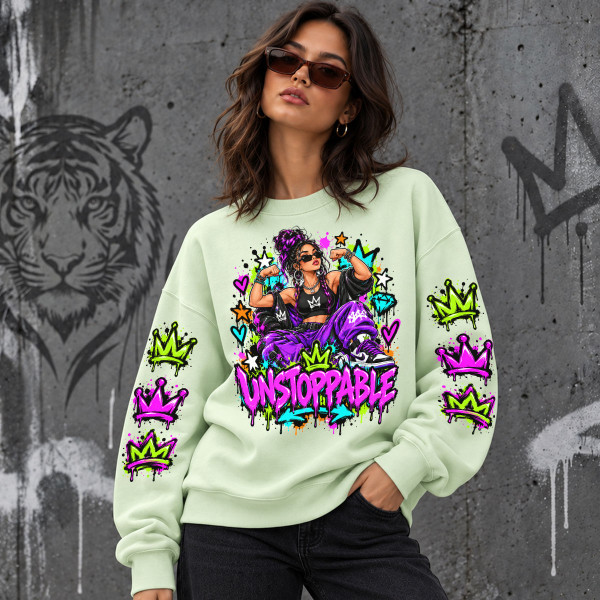 Unisex pastelne pusa "Unstoppable"