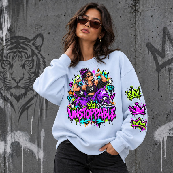 Unisex pastelne pusa "Unstoppable"