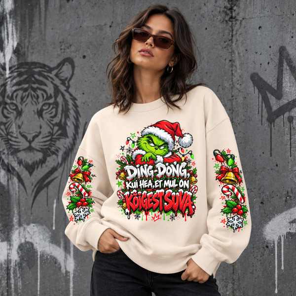 Unisex pastelne pusa "Ding-dong, mul on suva"