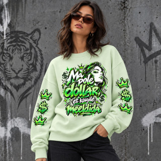 Unisex pastelne pusa "Ma pole dollar, et kõigile meeldida"