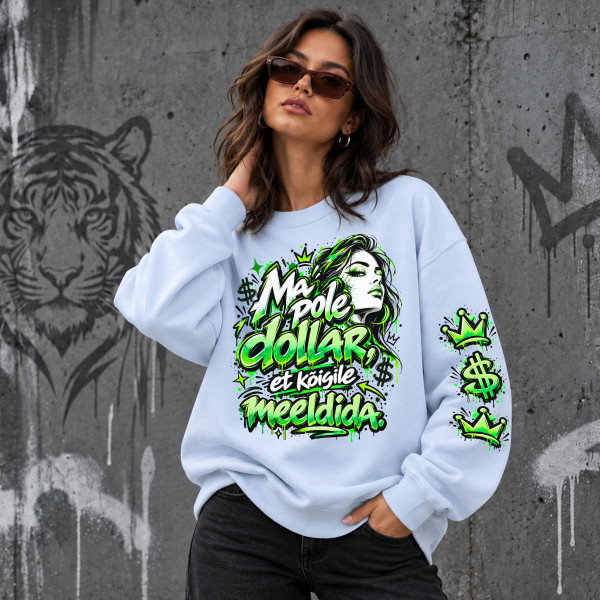 Unisex pastelne pusa "Ma pole dollar, et kõigile meeldida"