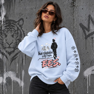 Unisex pastelne pusa "Olen ees"