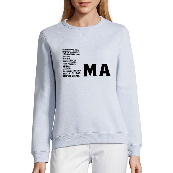 UNISEX pastelne Sully pusa "Ainulaadne ema" UNISEX pastelne Sully pusa "Ainulaadne ema"