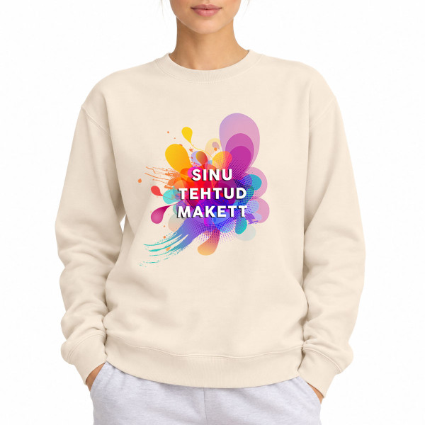 UNISEX pastelne pusa Sinu loodud disainiga