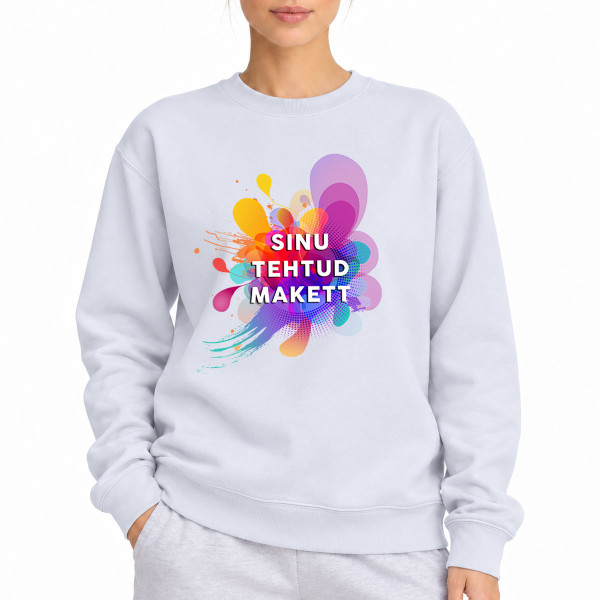 UNISEX pastelne pusa Sinu loodud disainiga