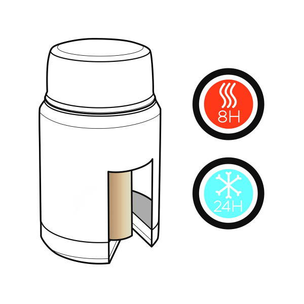 Vaakumtoidutermos koos lusikaga "Swiss Peak Elite" (lisatasu eest graveerimise võimalus)