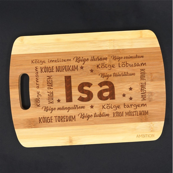 XL bambusest lõikelaud „ISA“