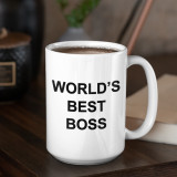XL tass "World's best boss" (450ml)