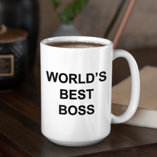 XL tass "World's best boss" (450ml)