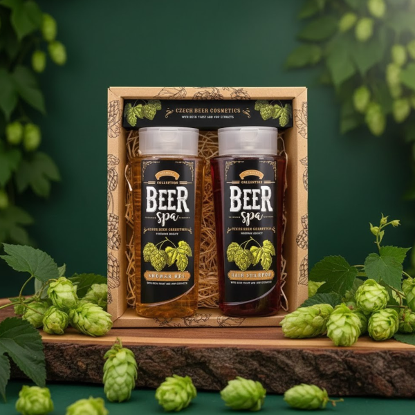 "BEER SPA" õllekosmeetikakomplekt - dušigeel (250ml) ja šampoon (250ml)