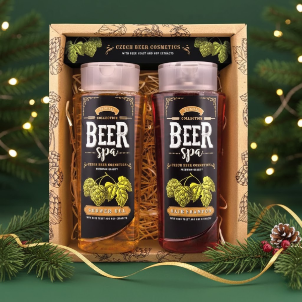 "BEER SPA" õllekosmeetikakomplekt - dušigeel (250ml) ja šampoon (250ml)
